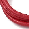 Microfiber Leather Multi-strand Cord Bracelets Makings FB-CBA983F-01P-11-2