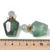 Natural Green Strawberry Quartz Openable Perfume Bottle Pendants G-I381-02G-02-3