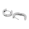 304 Stainless Steel Arrow Huggie Hoop Earrings for Women EJEW-C096-12P-2
