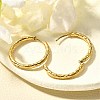 304 Stainless Steel Hoop Earrings for Women EJEW-M068-12F-G-2