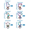 Alloy Swivel Clasps PALLOY-TA0001-65-8