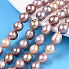 Natural Baroque Pearl Keshi Pearl Beads Strands PEAR-S020-L16-1