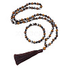 Natural Hematite Round Beaded Pendant Necklaces & Bracelets Sets FS-WG9D102-27-2