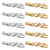 DICOSMETIC 10Pcs 2 Colors Rack Plating Brass Clear Cubic Zirconia Watch Band Clasps KK-DC0001-43-1