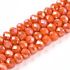 Electroplate Glass Beads Strands LS-EGLA-A034-P8mm-B29-1