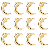12Pcs Moon Alloy Lapel Pin Backs for Backpack Clothes JEWB-FH0002-79G-1