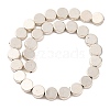 Flat Round Tibetan Style Alloy Bead Strands X-TIBEB-O007-48-NR-2