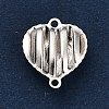 925 Sterling Silver 3D Holow Connector Charms STER-F058-02S-01-2