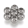 202 Stainless Steel Beads X-STAS-K204-02A-P-1