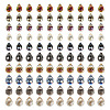 100Pcs 2 Styles Transparent Electroplate Glass Beads EGLA-TA0013-45-1