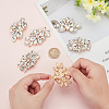   6Pcs 3 Styles Detachable Alloy Rhinestone Shoe Buckle Clips AJEW-PH0011-60-3