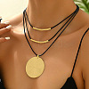 Ethnic Style Disc Alloy Pendant Necklaces FS-WGACE74-01-1