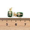 Brass Pave Cubic Zirconia Pendants KK-H078-33G-01-3