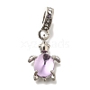 Rack Plating Alloy Rhinestone European Dangle Charms FIND-H005-45P-01-1