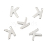 Tarnish Resistant 304 Stainless Steel Letter Charms STAS-O072-K-2