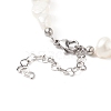 Natural Baroque Keshi Pearl Beaded Necklace with 304 Stainless Steel Clasp for Women NJEW-JN04083-4