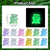 36Pcs 6 Colors Bear Luminous Resin Display Decorations DJEW-SZ0001-10-2