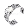 Constellation Alloy Open Cuff Bangles for Women Men BJEW-C064-01AS-11-1