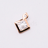 Glass Rhinestone Charms IFIN-WH0053-08LG-1