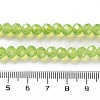 Baking Painted Transparent Glass Beads Strands DGLA-A034-J6MM-D07-4