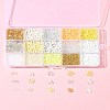 DIY Round Glass Beads Bracelets Making Kits SEED-FS0001-34-9