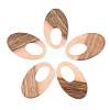 Opaque Resin & Walnut Wood Pendants LS-RESI-S389-005A-C02-1