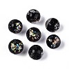 Handmade Foil Lampwork Beads LAMP-T021-31A-1
