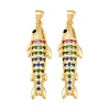 Brass Micro Pave Cubic Zirconia Pendants CU-CBAB3AD-10G-03-1