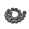 Natural Black Stone Beads Strands G-Q974-09-2