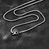 Tarnish Resistant 304 Stainless Steel Box Chain Necklaces X-NJEW-P244-01P-1