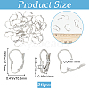 304 Stainless Steel Leverback Earring Findings STAS-SP0001-03B-2