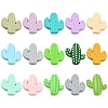 30Pcs 15 Colors Food Grade Eco-Friendly Silicone Beads SIL-CJ0001-09-1