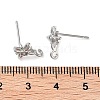 Brass Micro Pave Cubic Zirconia Studs Finding KK-K364-06P-3