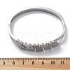 304 Stainless Steel Hinged Bangles for Women BJEW-A011-19P-5