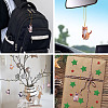 1Bag Printed Opaque Acrylic Big Pendants OACR-TA0003-98-8