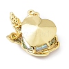 Real 18K Gold Plated Rack Plating Brass Micro Pave Cubic Zirconia Pendants KK-G466-01G-3