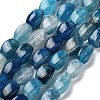 Natural Dragon Veins Agate Beads Strands G-G172-01U-1