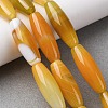 Natural Yellow Agate Beads Strands G-Z113-A07-1