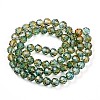 Baking Paint Transparent Glass Beads Strands DGLA-A035-T8mm-A08-3