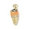 Brass Micro Pave Cubic Zirconia Pendants LS-KK-H255-03G-02-1