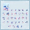 60Pcs PVC Self-Adhesive Flowers Stickers PW-WG3B3DC-04-1