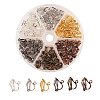 120Pcs 6 Colors Brass Clip-on Earring Findings KK-CJ0001-60-1