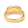 Ion Plating(IP) 304 Stainless Steel Oval Signet Ring for Women RJEW-I096-27G-3