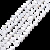 Electroplate Opaque Glass Beads Strands LS-EGLA-Q139-01A-C01-1