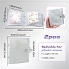 2Pcs PVC Mini Photocard Holder Book AJEW-SP0002-20B-03-2
