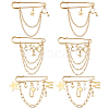 6Pcs 3 Stylesc Alloy Safety Pins JEWB-HY0001-66A-6