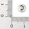 925 Sterling Silver Flat Round with Letter Beads LS-STER-G044-01AS-C-3