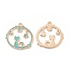 Alloy Enamel Pendants ENAM-M052-04G-C-1