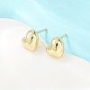 Brass Stud Earrings EJEW-P346-01E-G-1