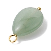 9Pcs 9 Styles Natural Green Aventurine & Rose Quartz & Amethyst Pendants PALLOY-JF02576-5